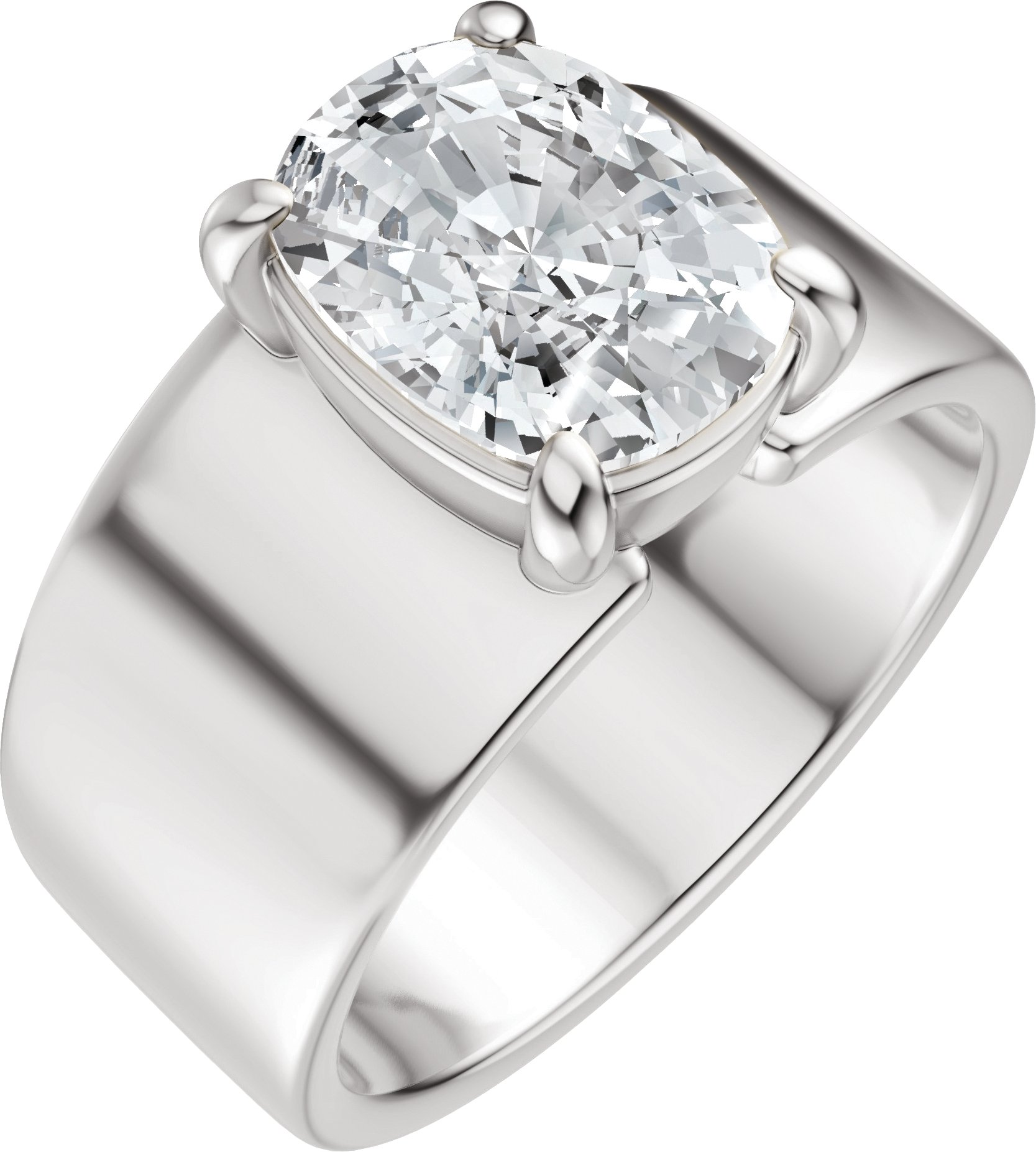 Solitaire Engagement Ring or Band
