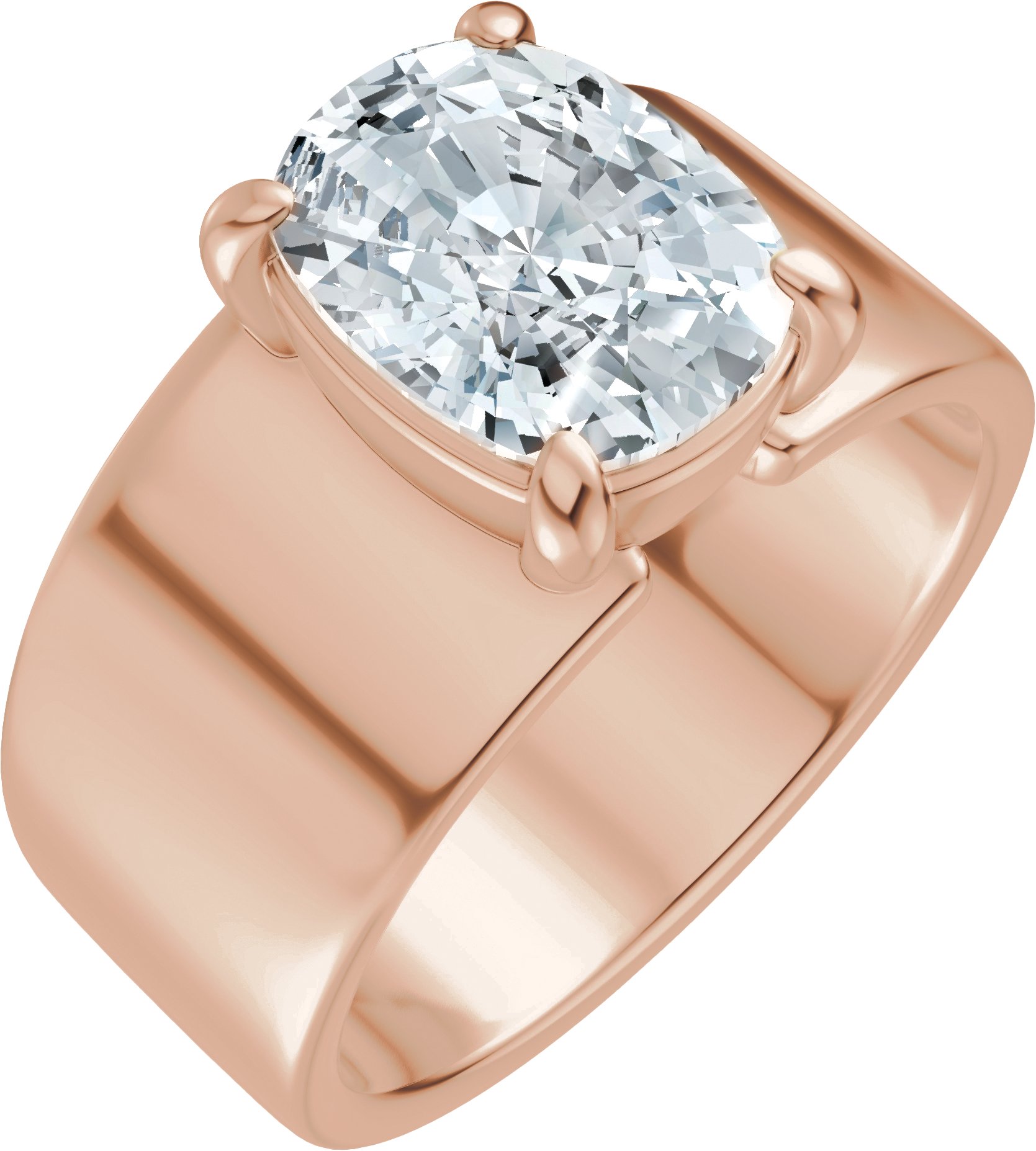 Solitaire Engagement Ring or Band
