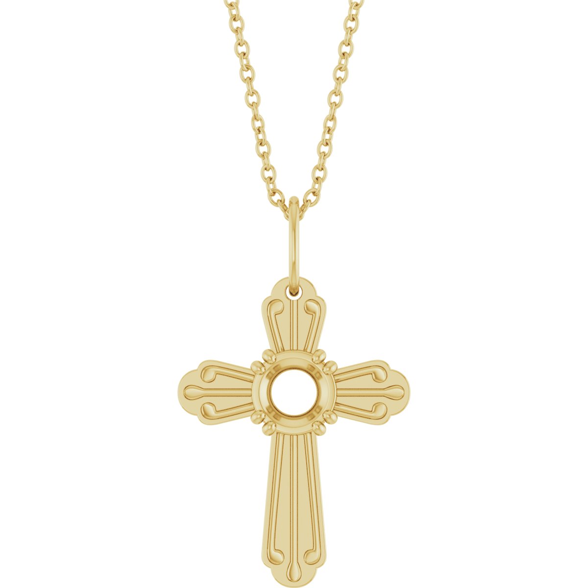 Accented Cross Necklace or Pendant
