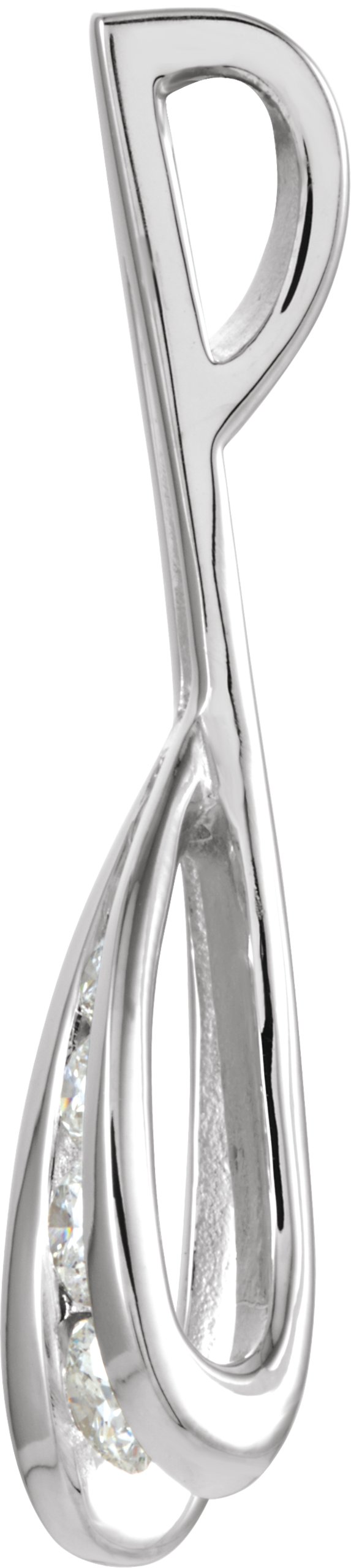 1/3 Natural Diamond Journey Pendant view 2
