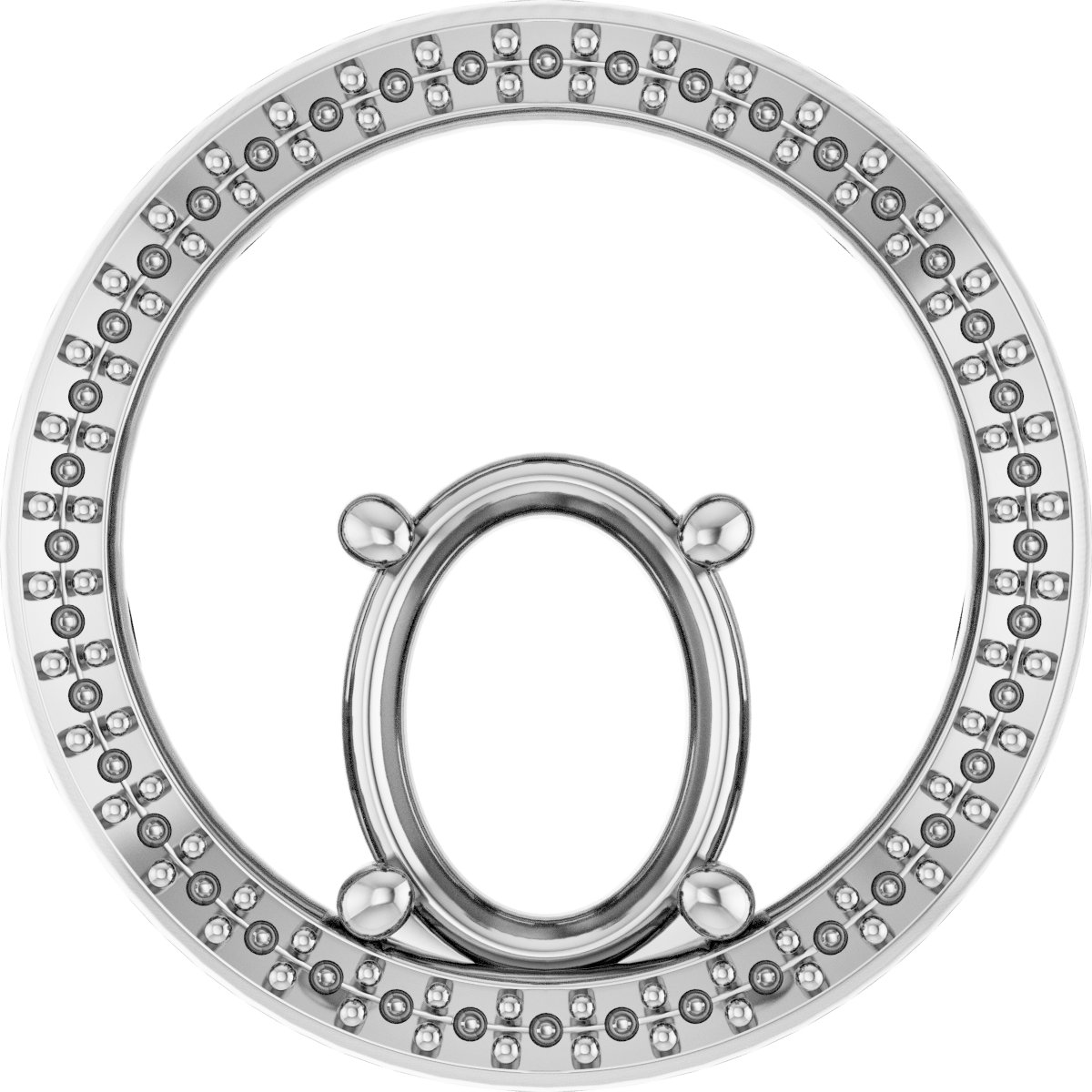 Accented Circle Pendant