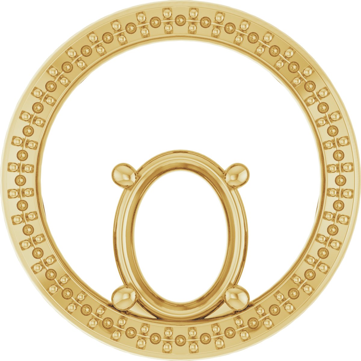 Accented Circle Pendant