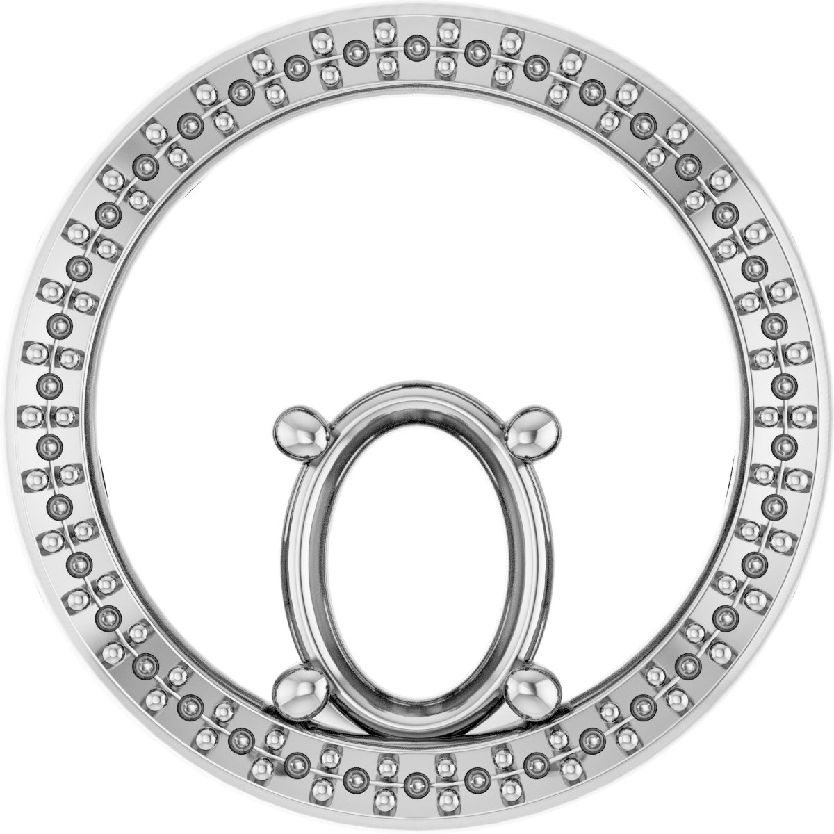 Accented Circle Pendant
