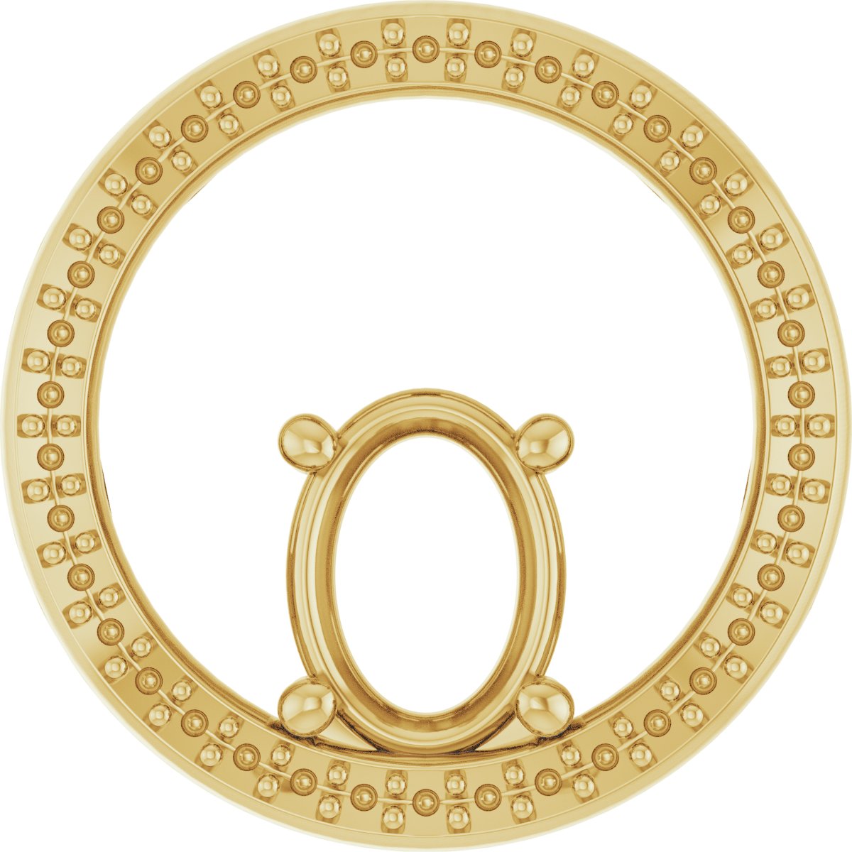 Accented Circle Pendant