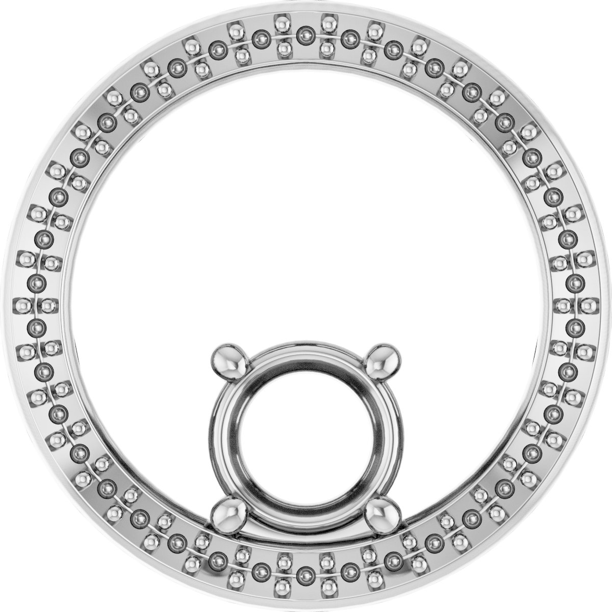 Accented Circle Pendant
