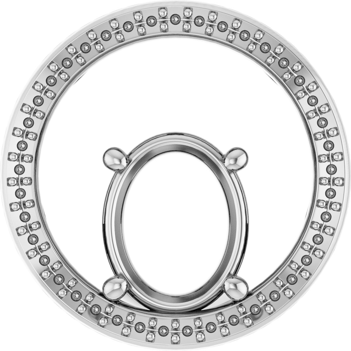 Accented Circle Pendant