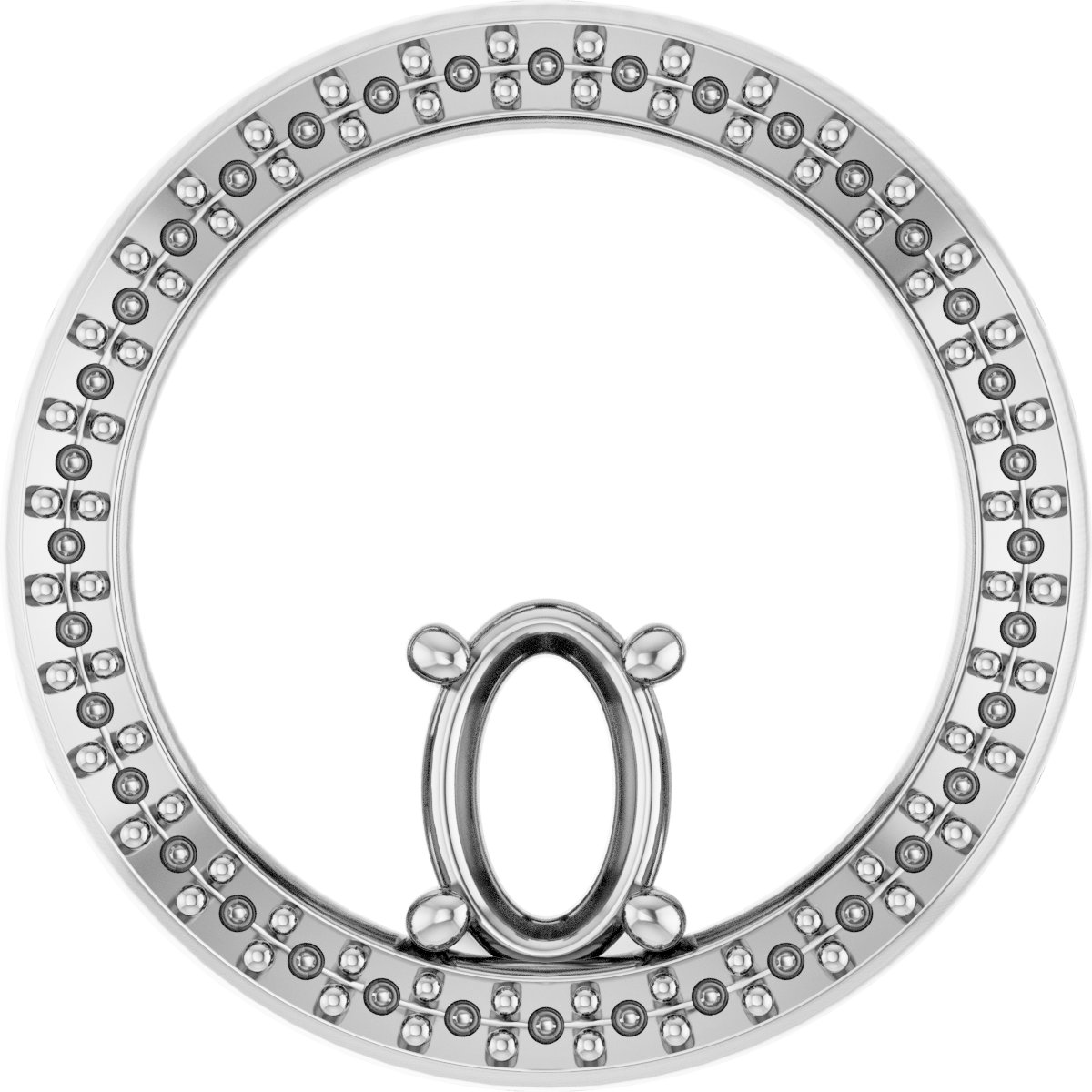Accented Circle Pendant