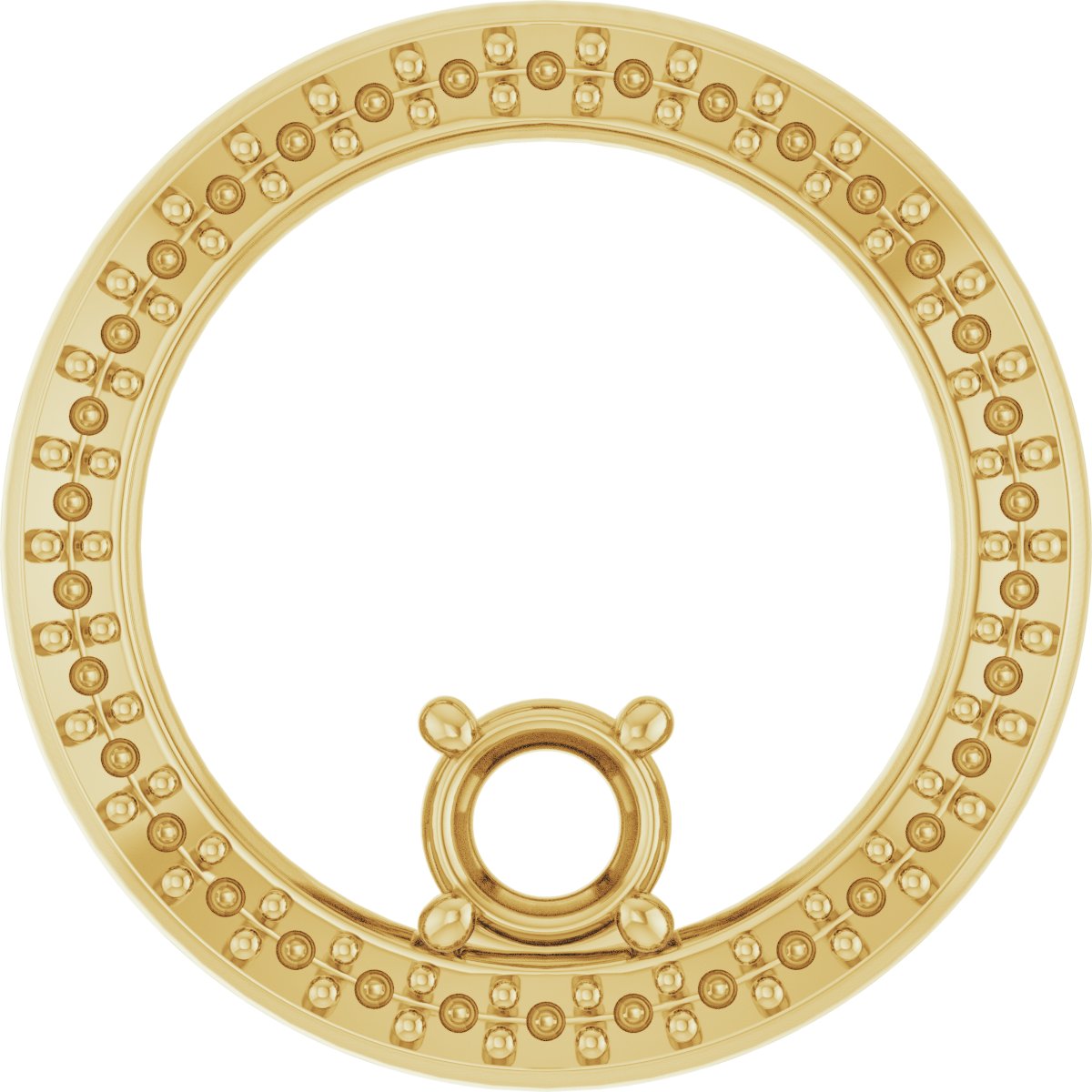 3.75 mm Round Pendant Mounting — Saleh Jewelers