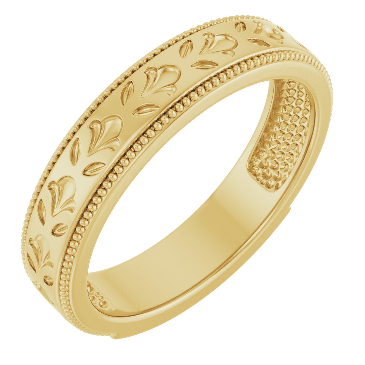 Vintage-Inspired Milgrain Band