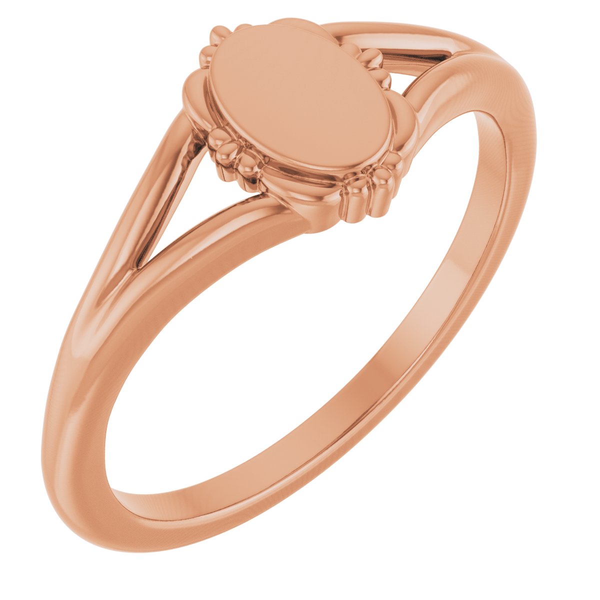 Engravable Vintage-Inspired Signet Ring