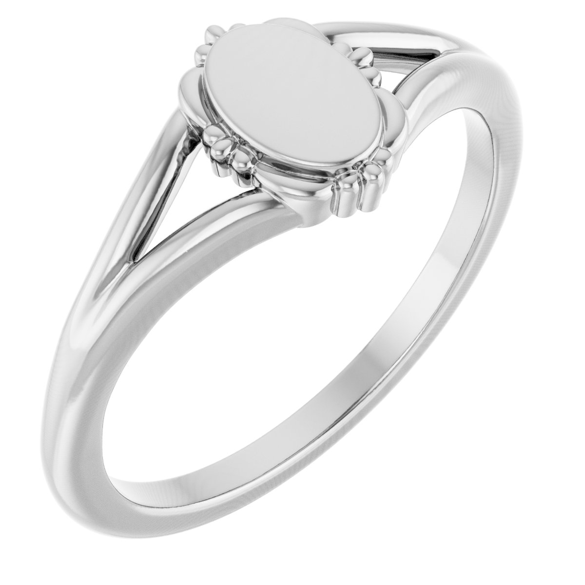 Engravable Vintage-Inspired Signet Ring