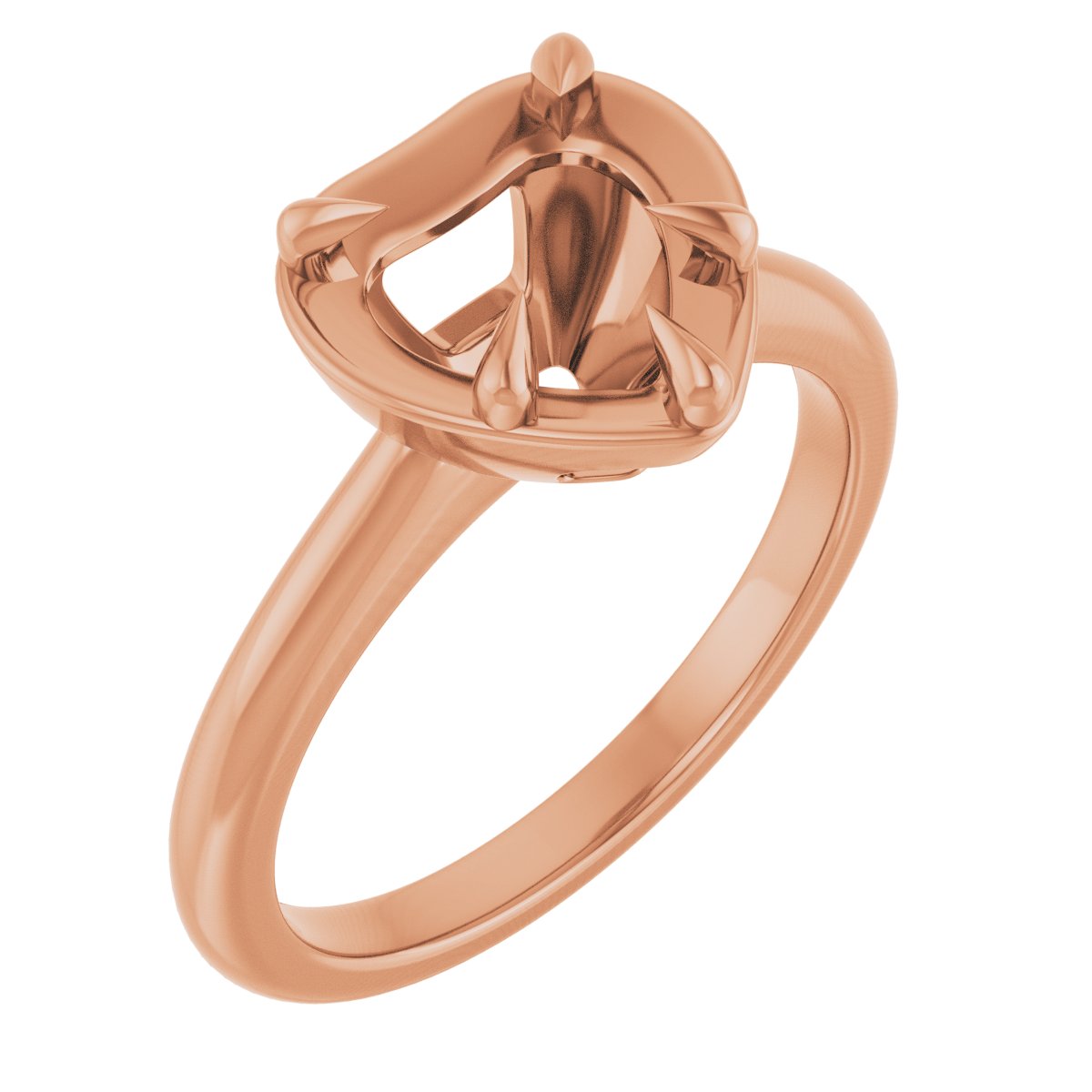 Claw-Prong Solitaire Bezel-Style Engagement Ring