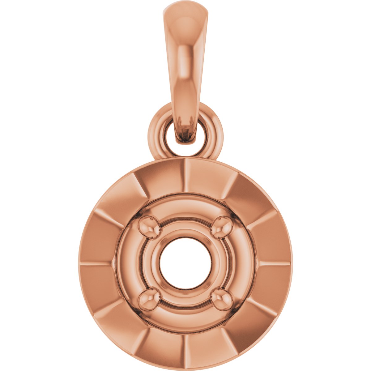 Solitaire Bezel-Style Charm/Pendant