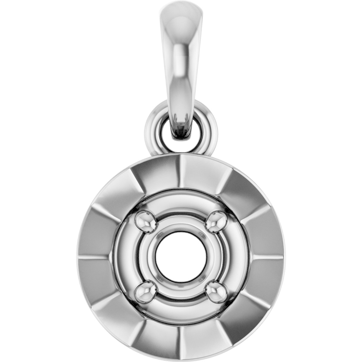 Solitaire Bezel-Style Charm/Pendant