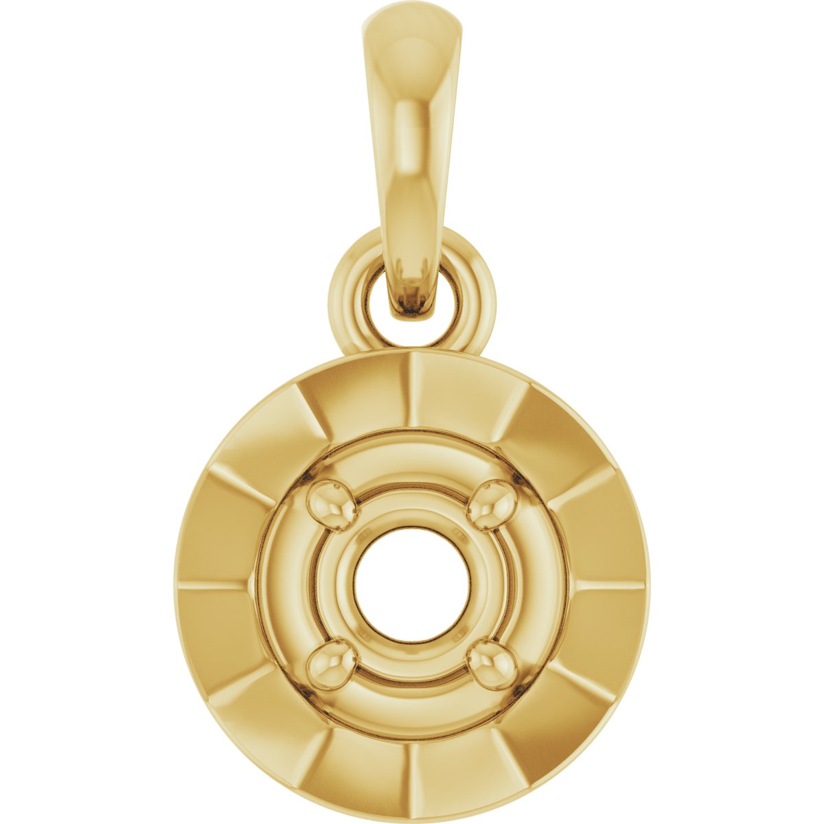 Solitaire Bezel-Style Charm/Pendant