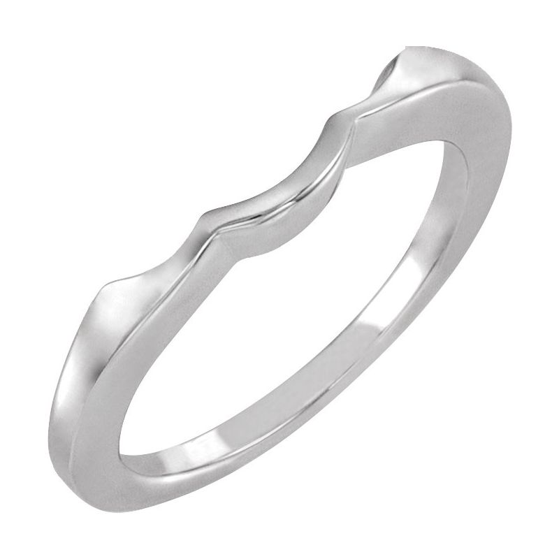 Half-Bezel Three-Stone Engagement Ring or Band