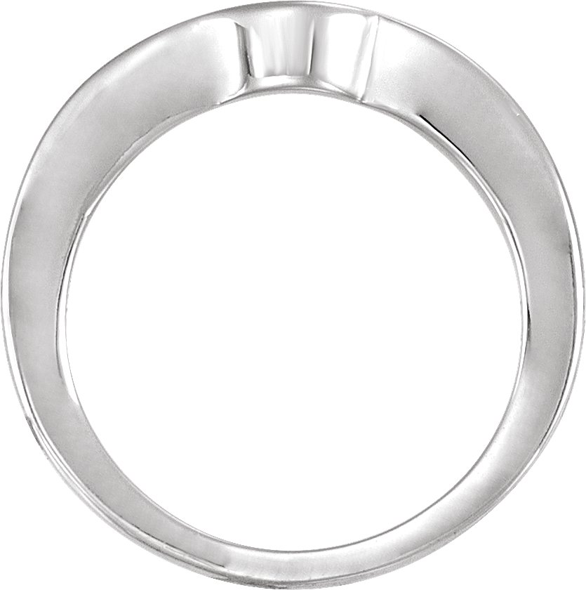 14K Yellow Gold Matching Band for 6.5 mm Round 