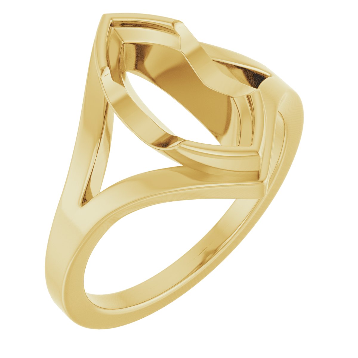 Half Bezel Solitaire Engagement Ring or Band