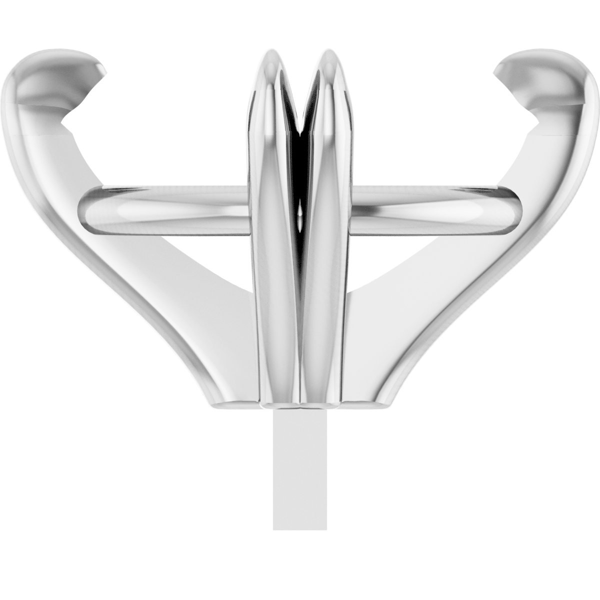Oval Double Claw-Prong Peg Setting