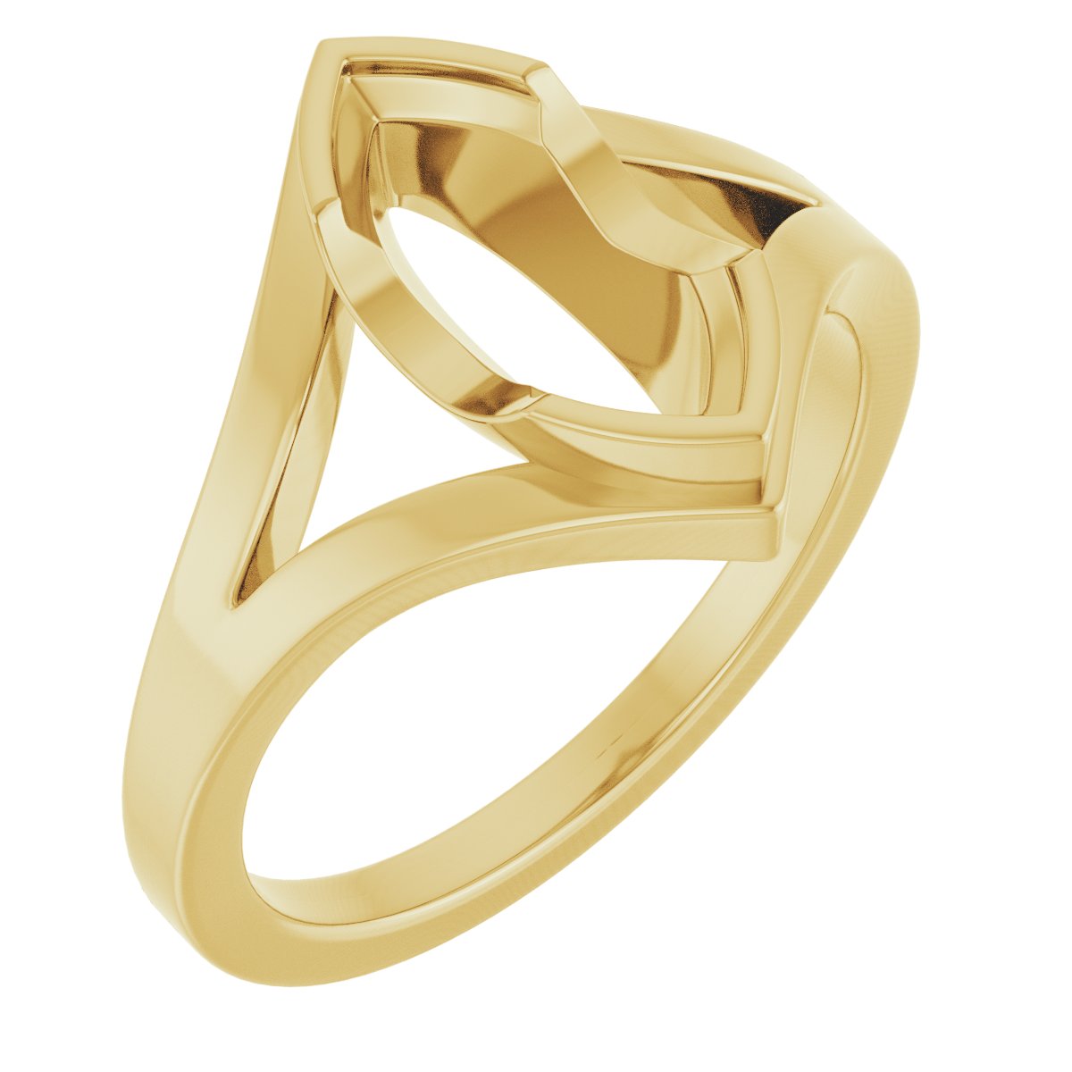 Half Bezel Solitaire Engagement Ring or Band