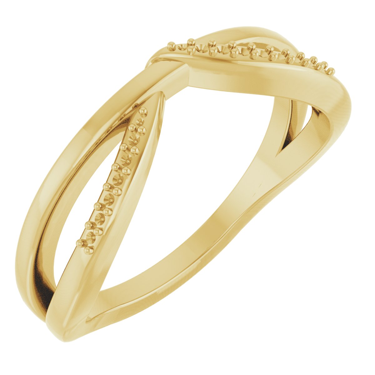 Accented Stackable Freeform Ring