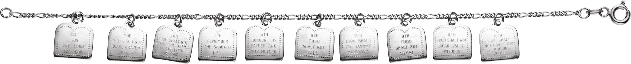 Ten Commandments Charm Bracelet