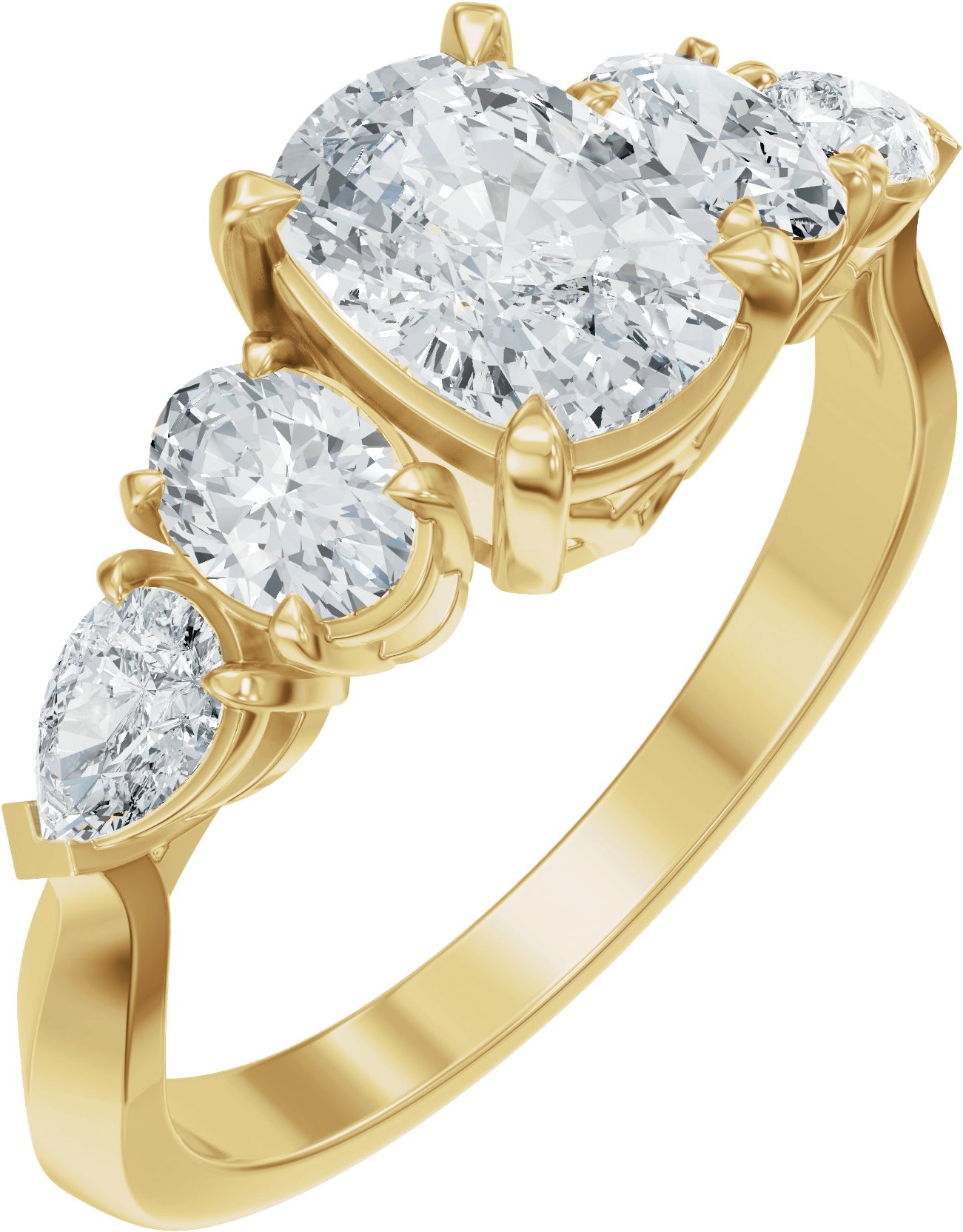 Accented Engagement Ring or Band