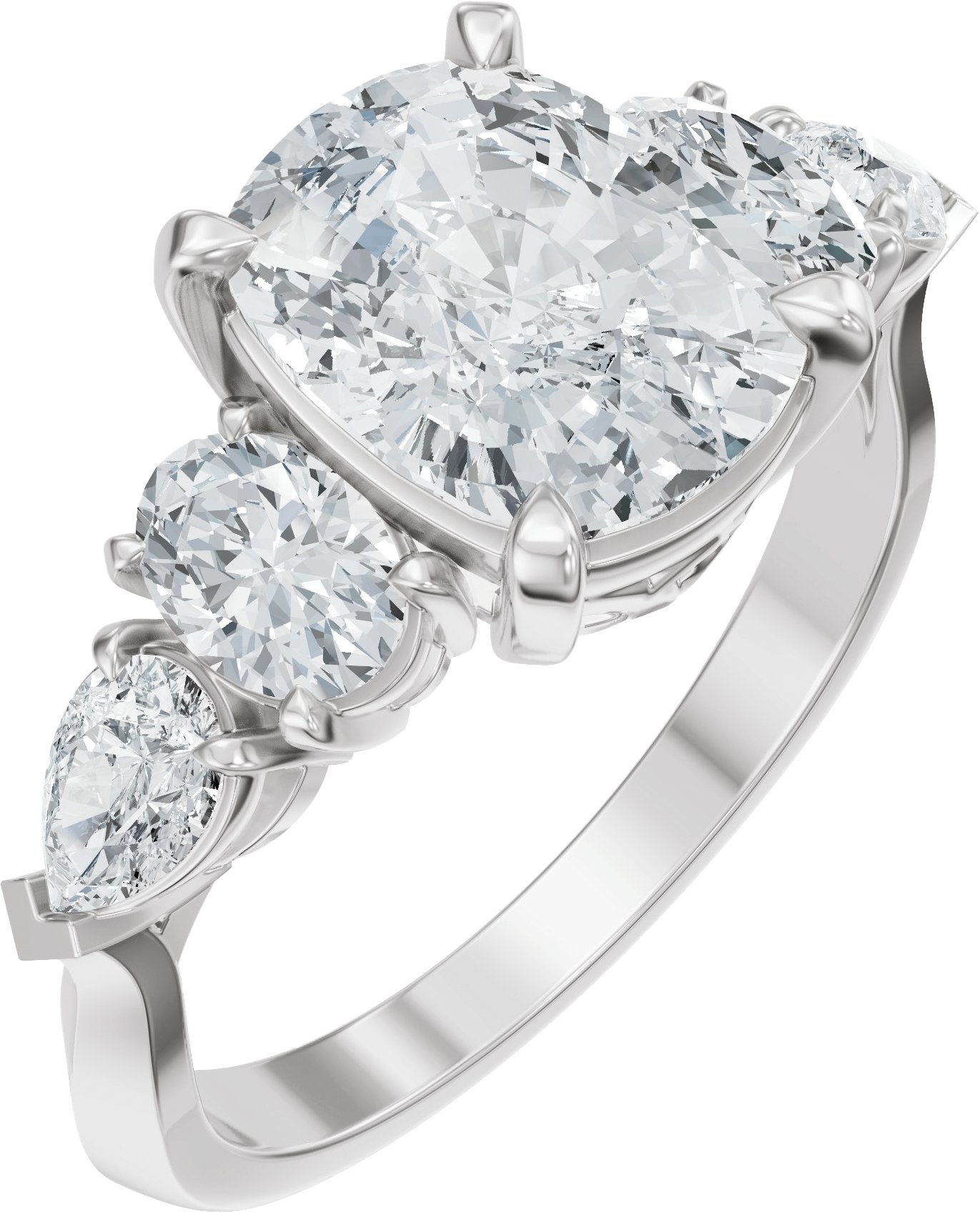 Accented Engagement Ring or Band