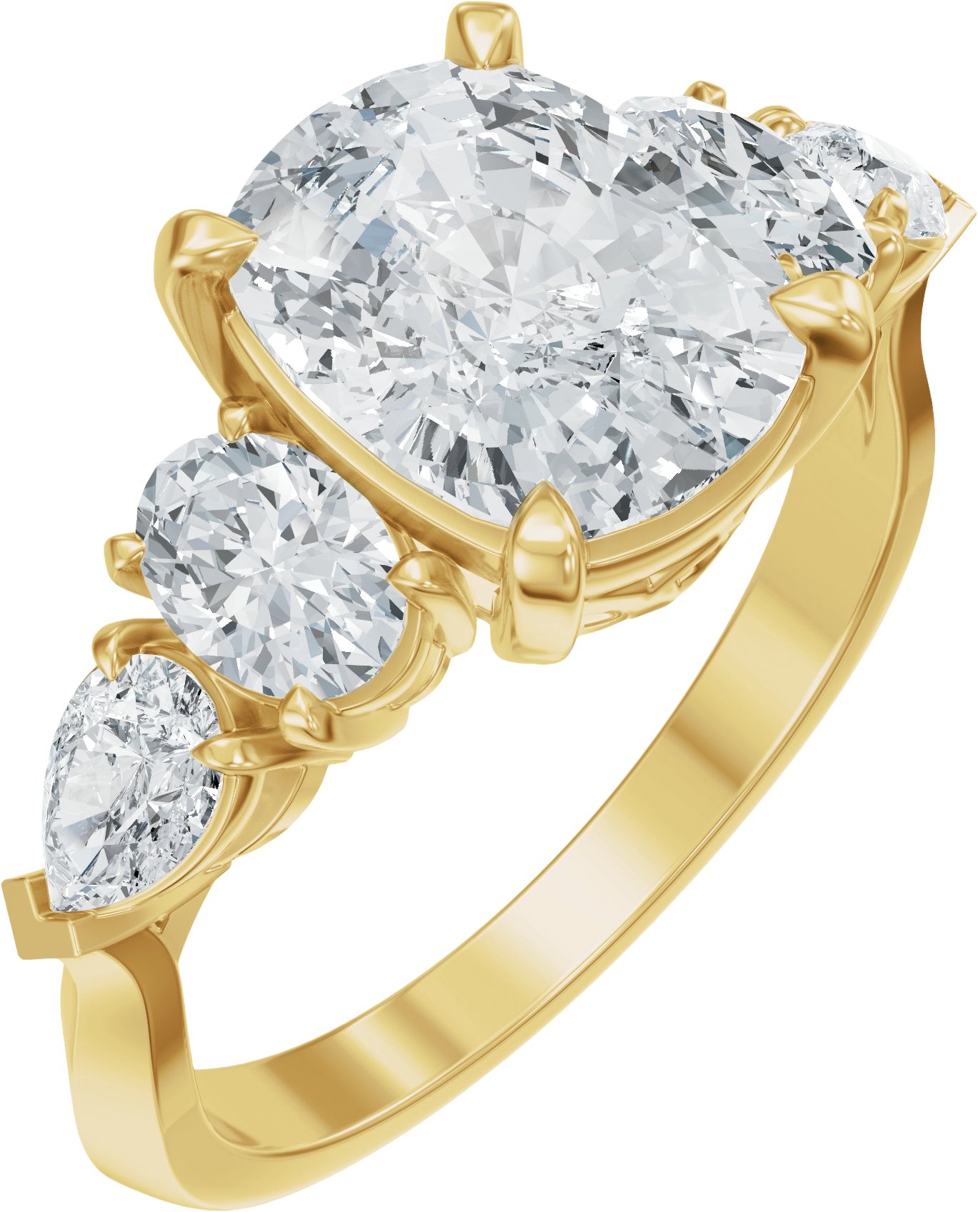 Accented Engagement Ring or Band
