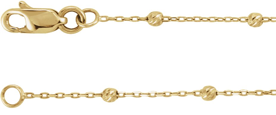 .65 mm Beaded Cable Chain