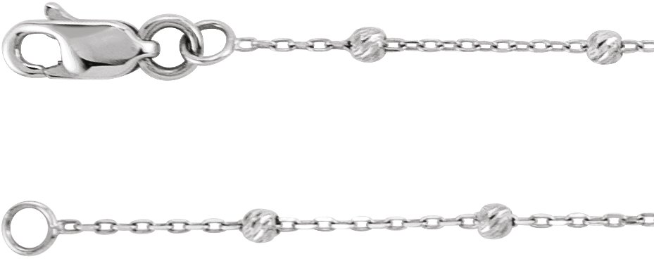 .65 mm Beaded Cable Chain