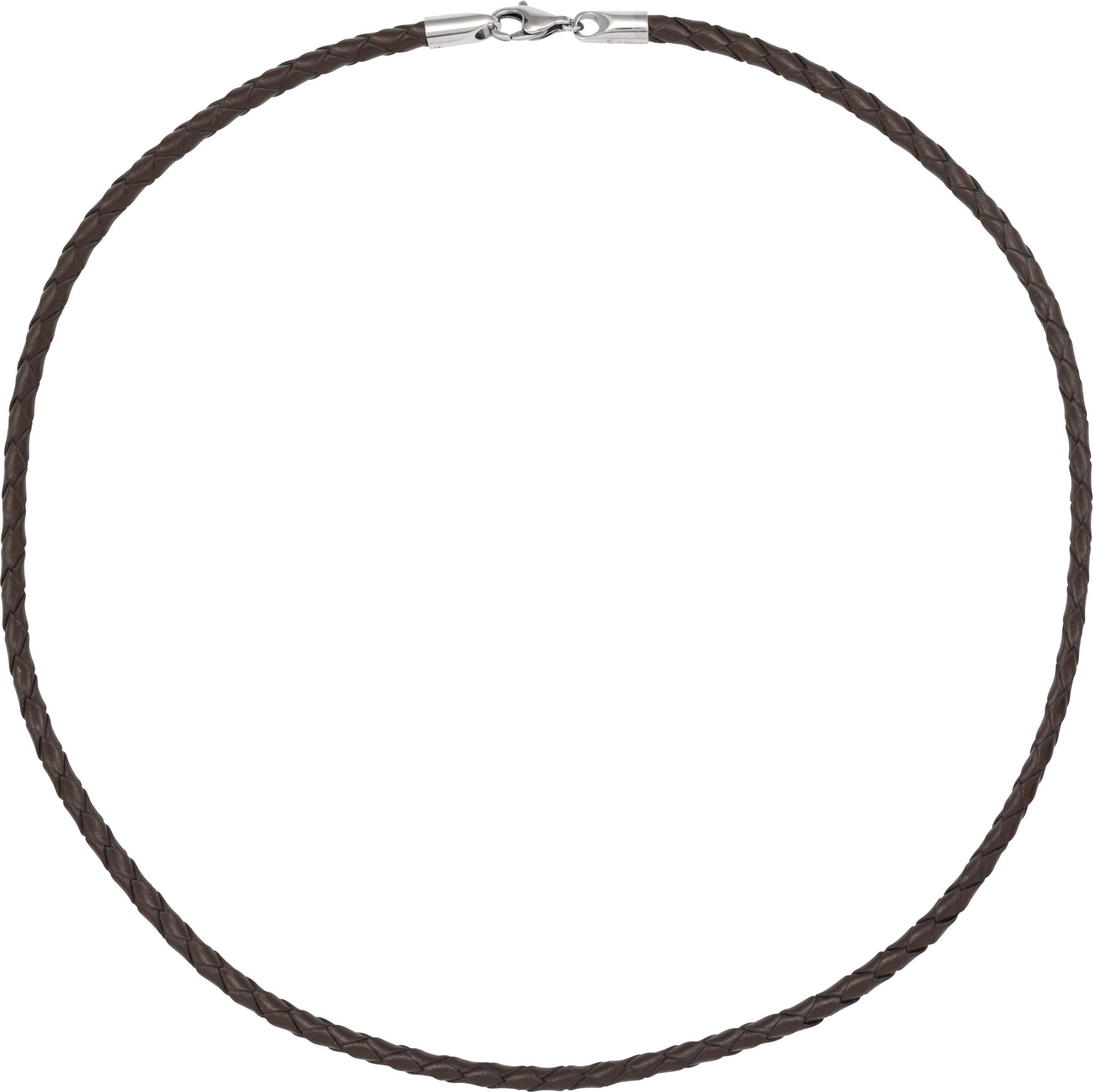 Dark Brown 4 mm Faux Leather 20" Cord Necklace view 2