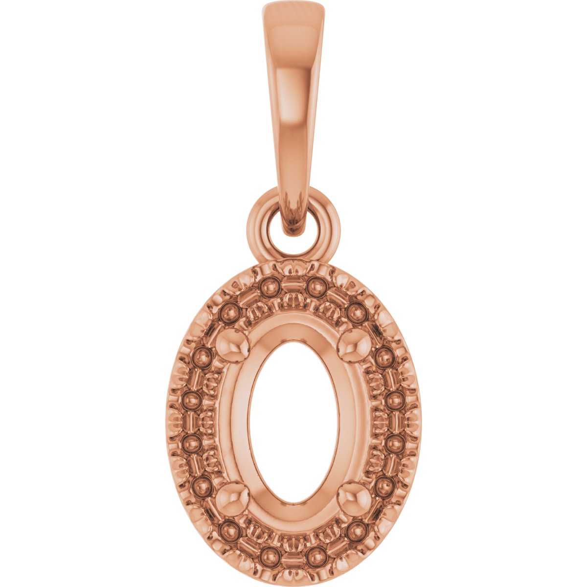 French-Set Halo-Style Pendant