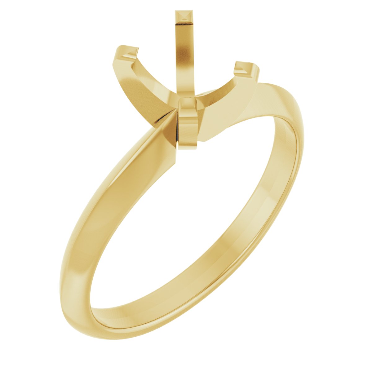 Solitaire Knife-Edge Engagement Ring