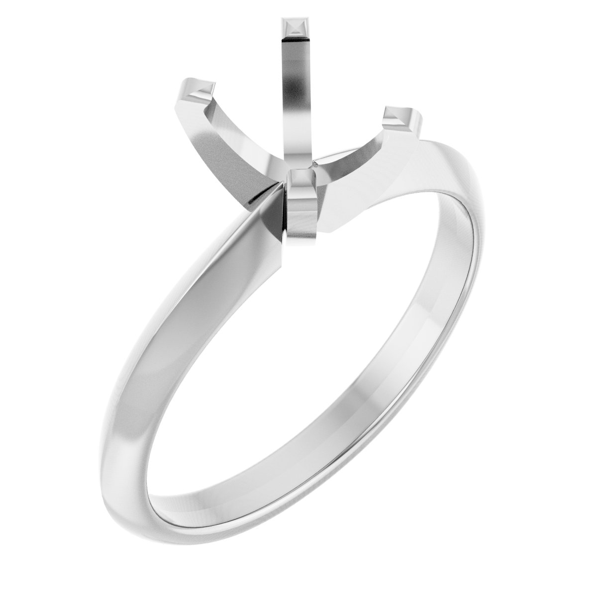 Solitaire Knife-Edge Engagement Ring