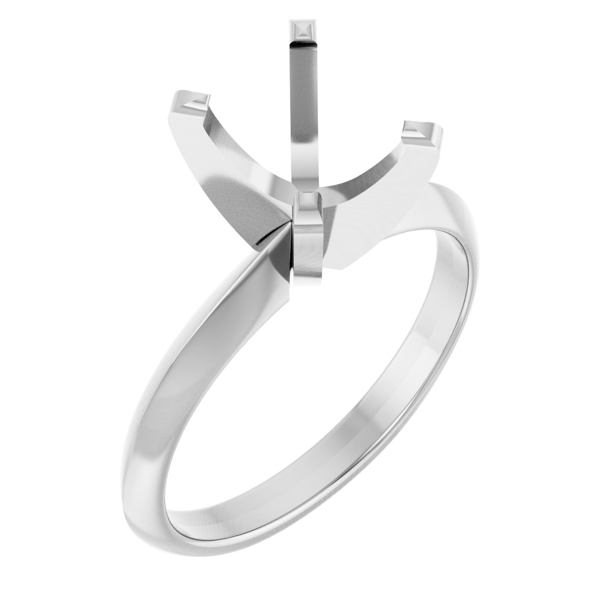 Solitaire Knife-Edge Engagement Ring