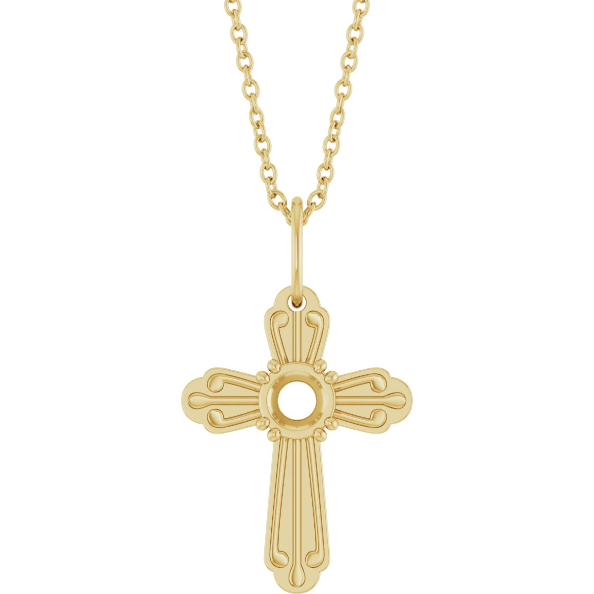 Accented Cross Necklace or Pendant