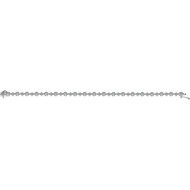 14K White 2 1/2 CTW Diamond 7.5 Bracelet
