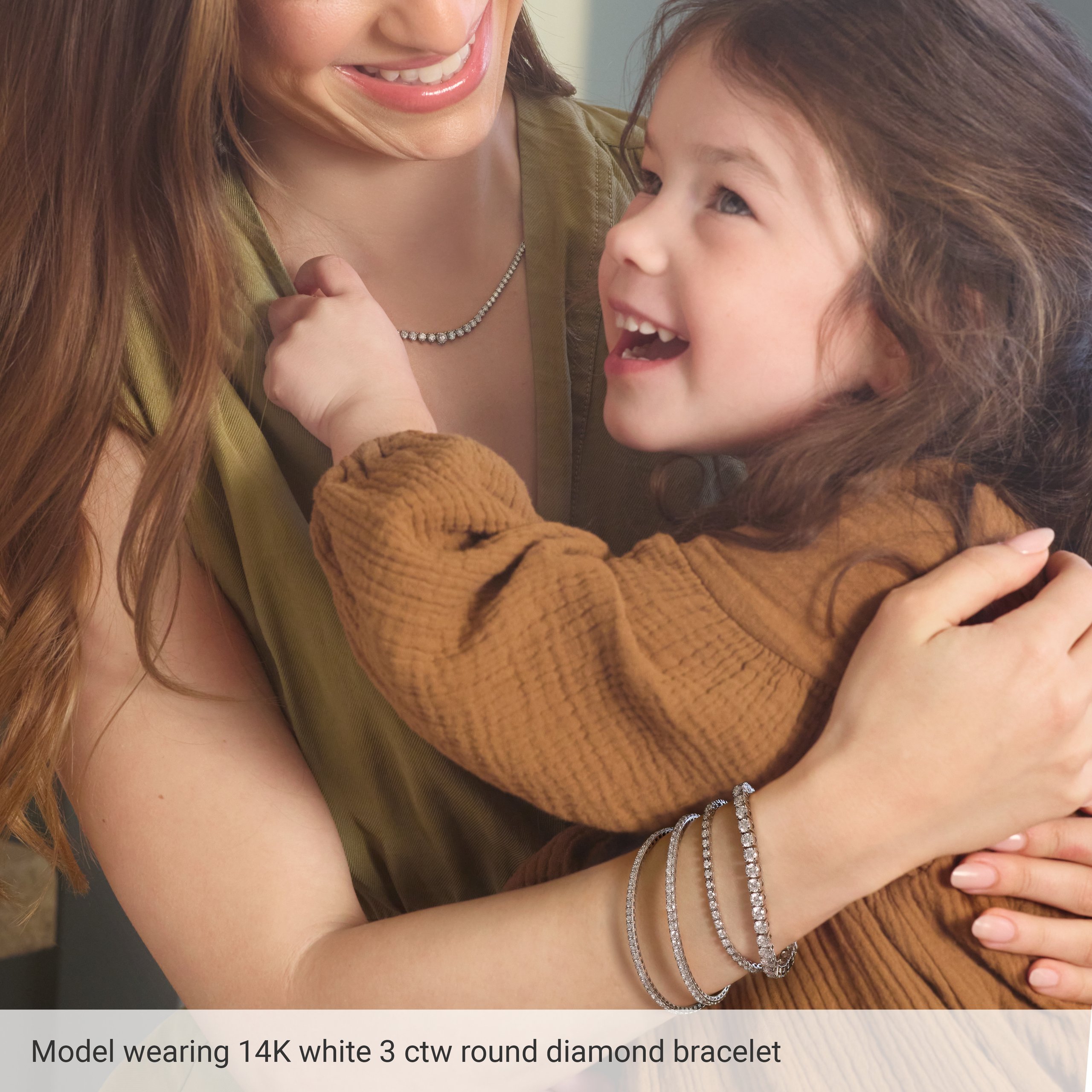 14K White Gold 5 CTW Lab-Grown Diamond Line 7 1/4 Bracelet