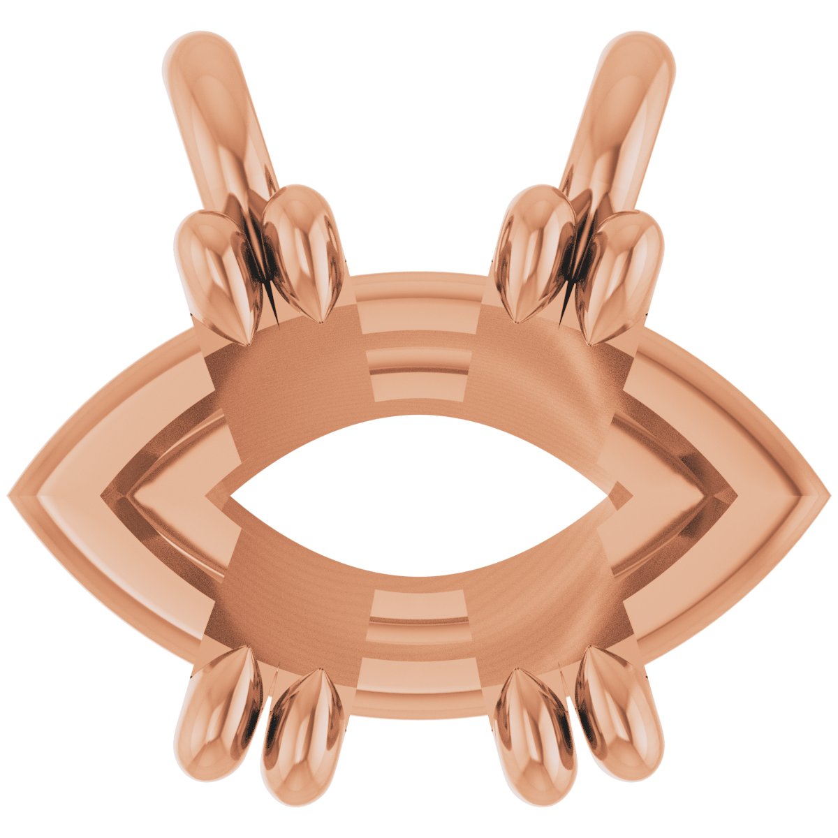 Double-Claw Solitaire Necklace Center