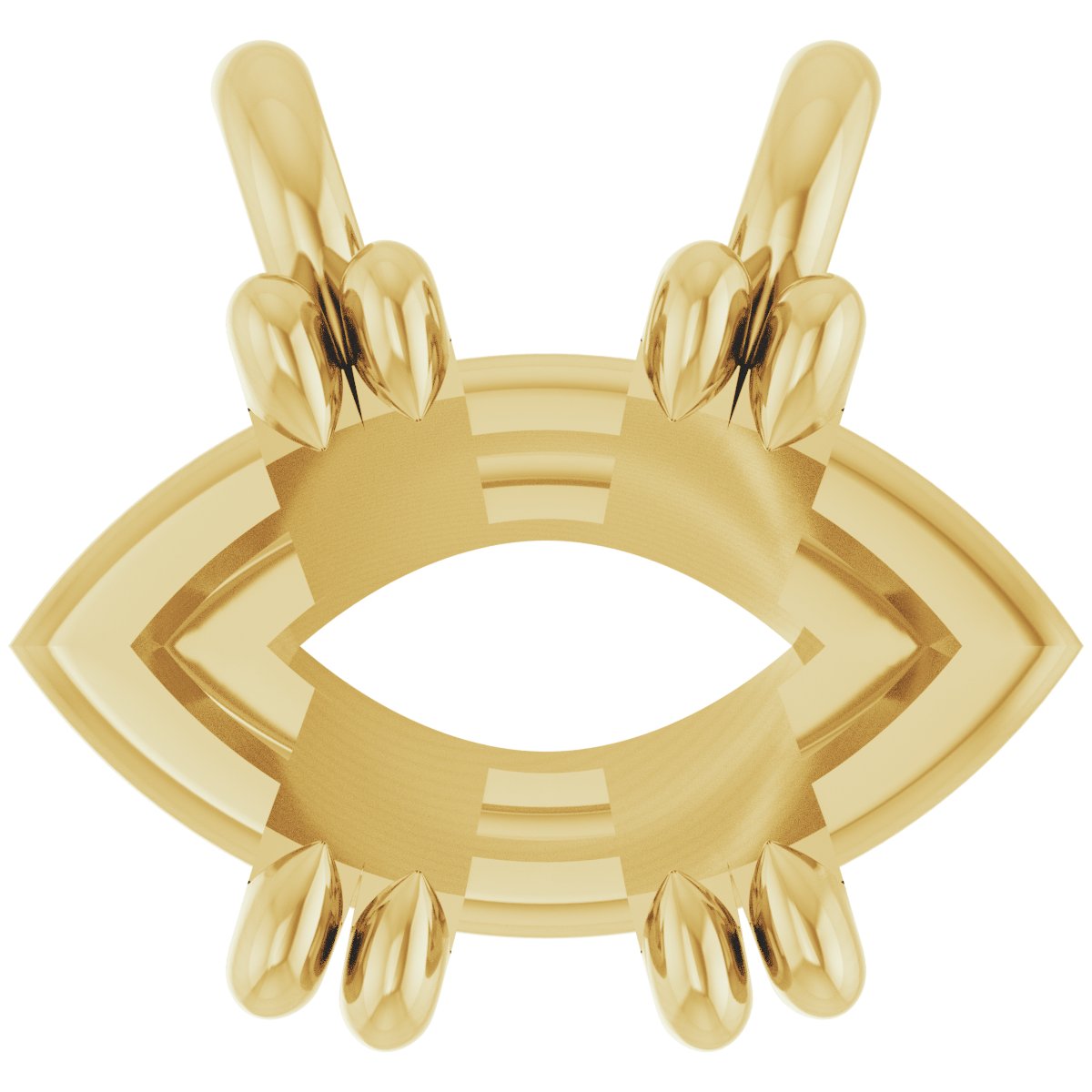 Double-Claw Solitaire Necklace Center