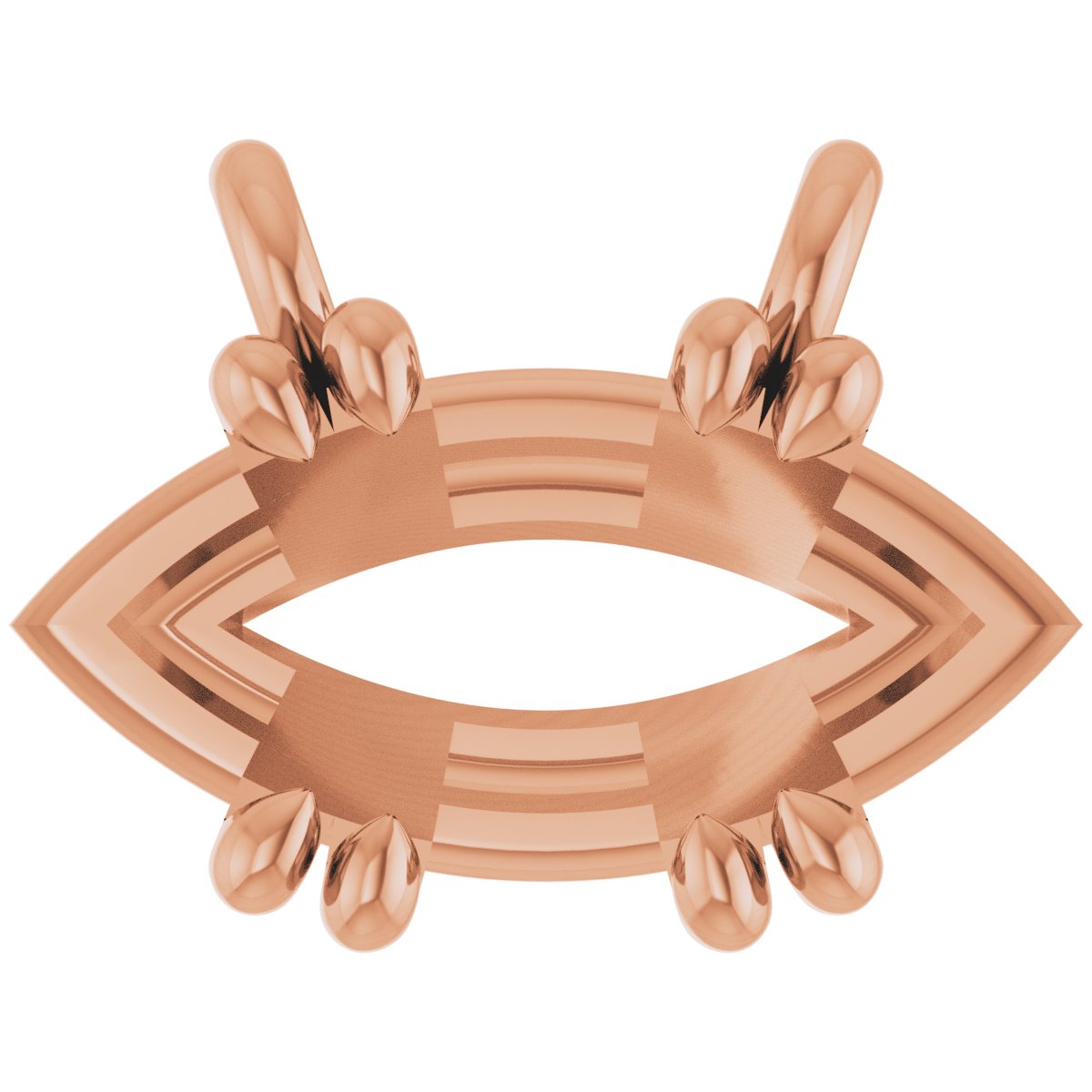 Double-Claw Solitaire Necklace Center