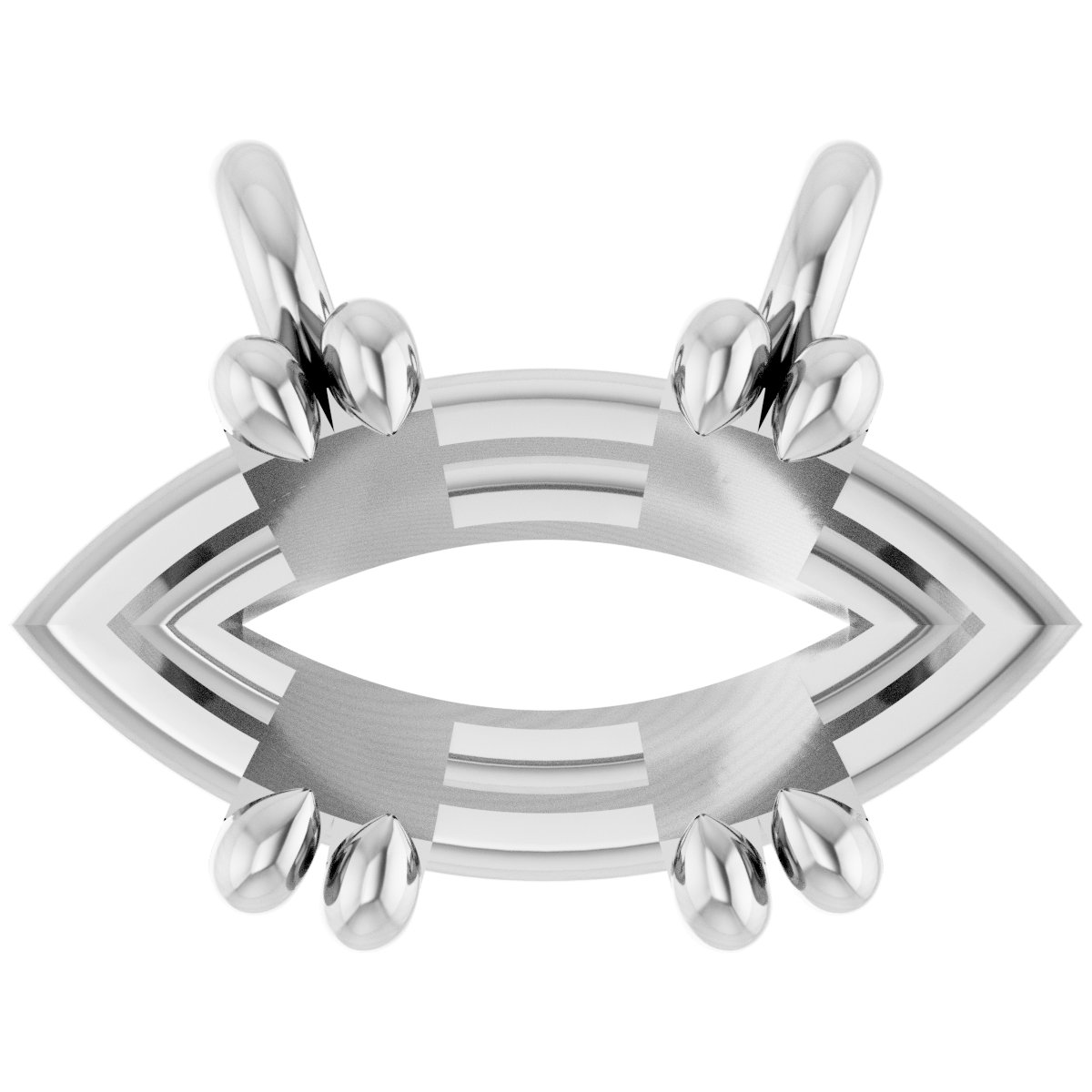 Double-Claw Solitaire Necklace Center