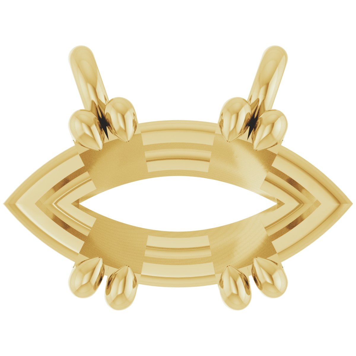 Double-Claw Solitaire Necklace Center