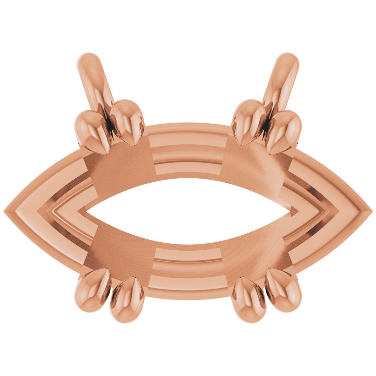 Double-Claw Solitaire Necklace Center