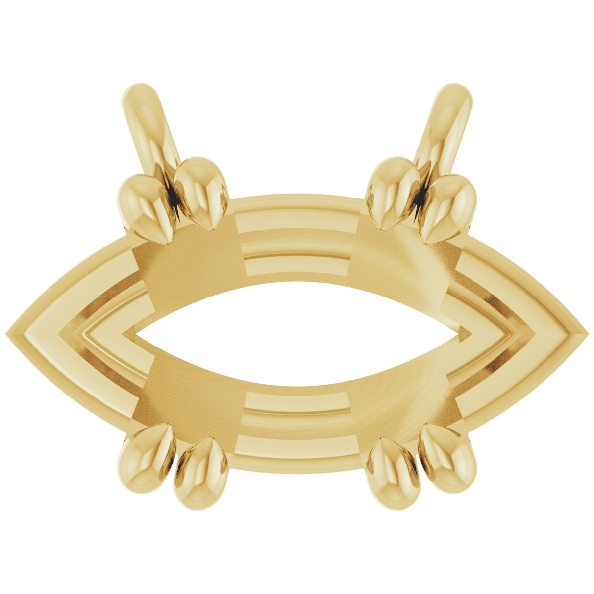 Double-Claw Solitaire Necklace Center