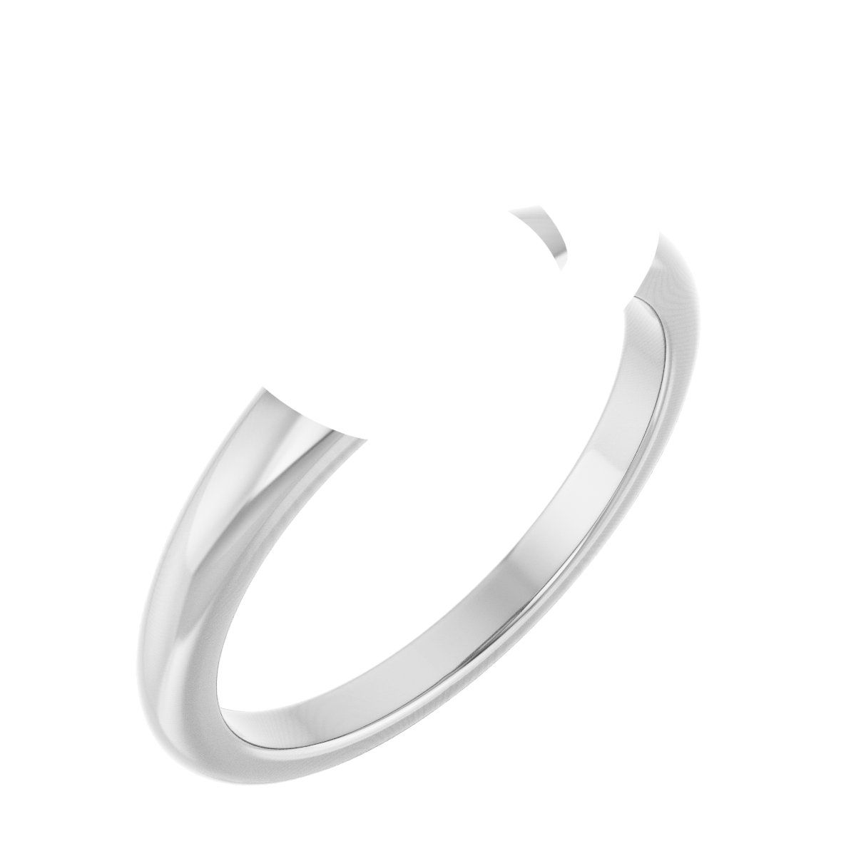 Claw-Prong Solitaire Bezel-Style Engagement Ring