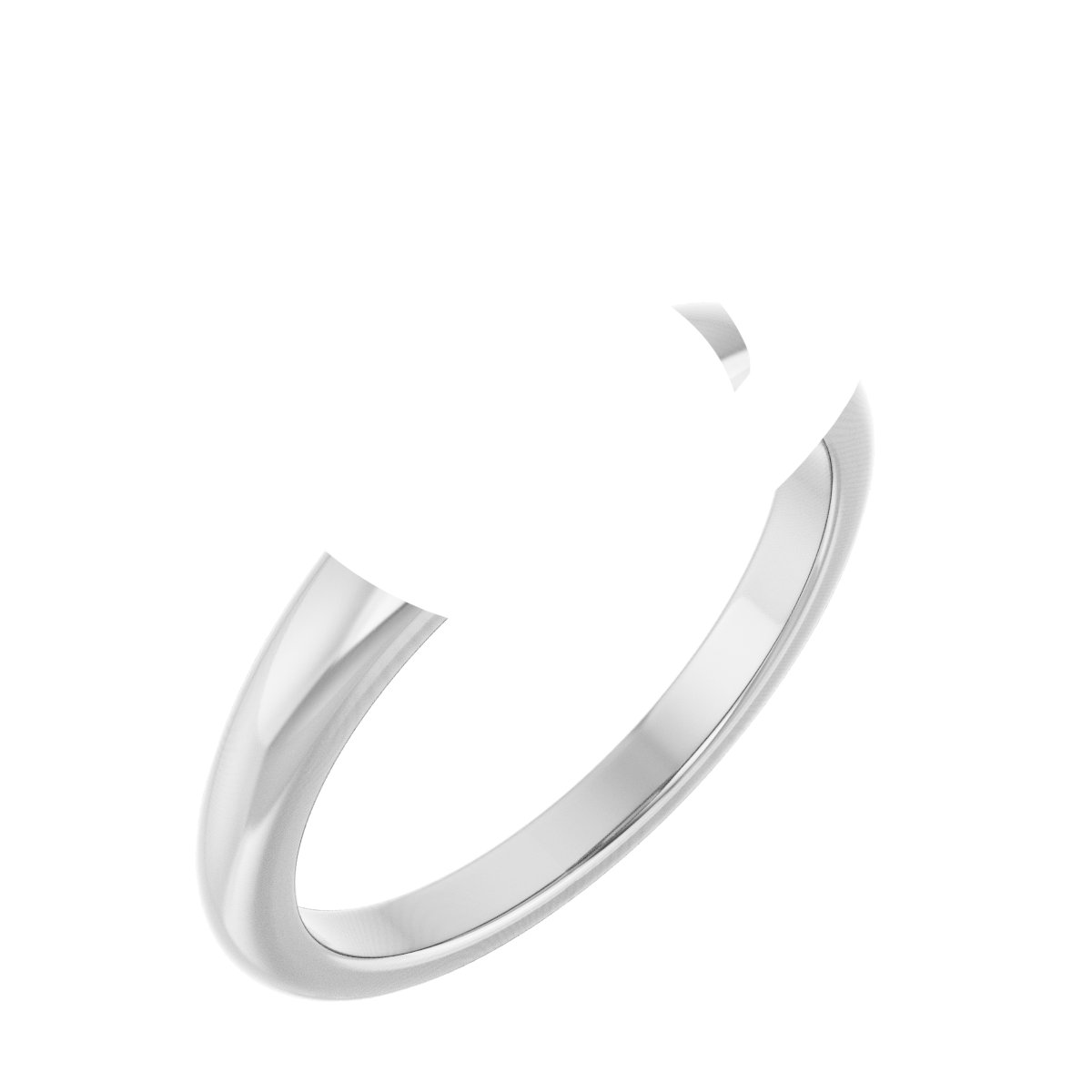 Claw-Prong Solitaire Bezel-Style Engagement Ring