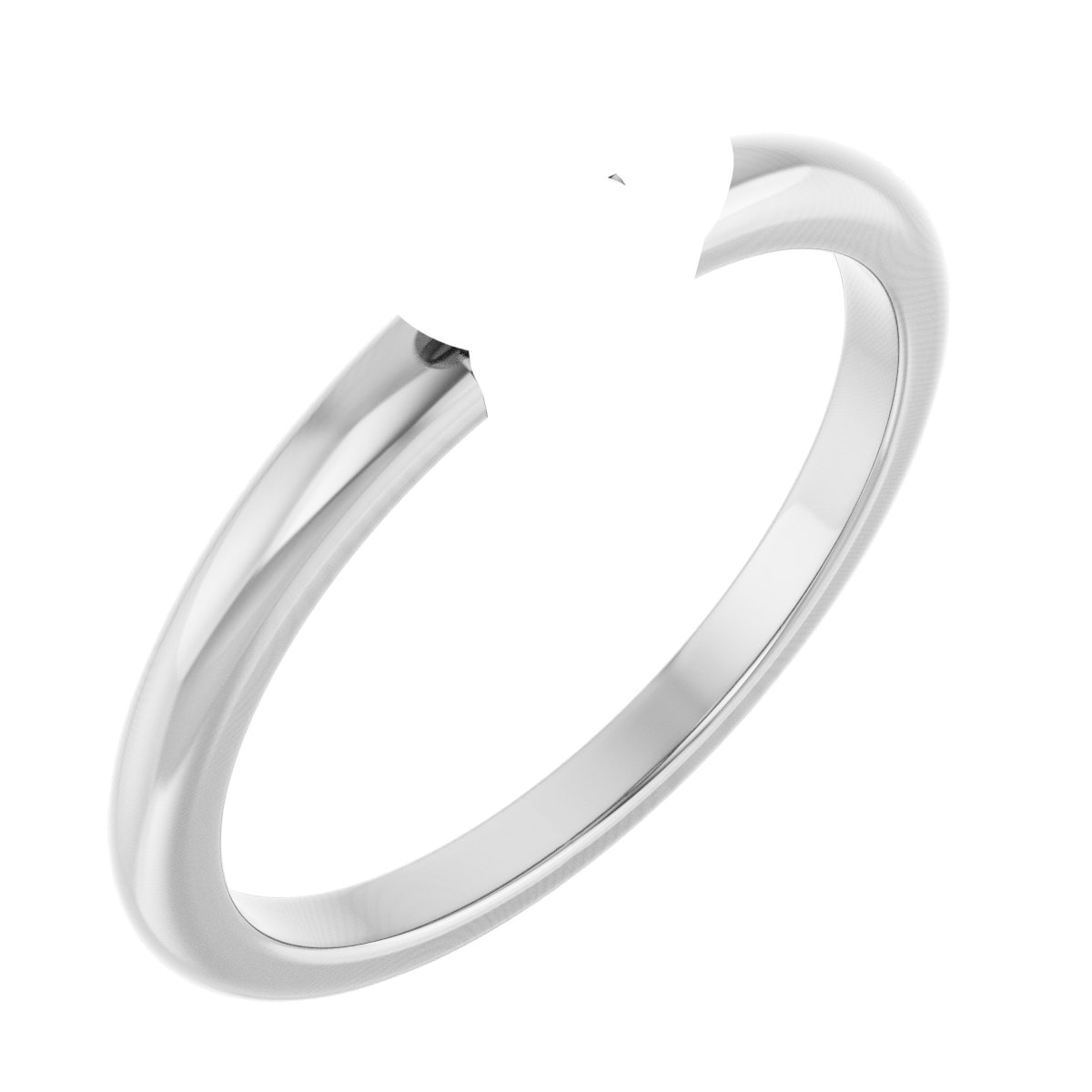 Claw-Prong Solitaire Bezel-Style Engagement Ring