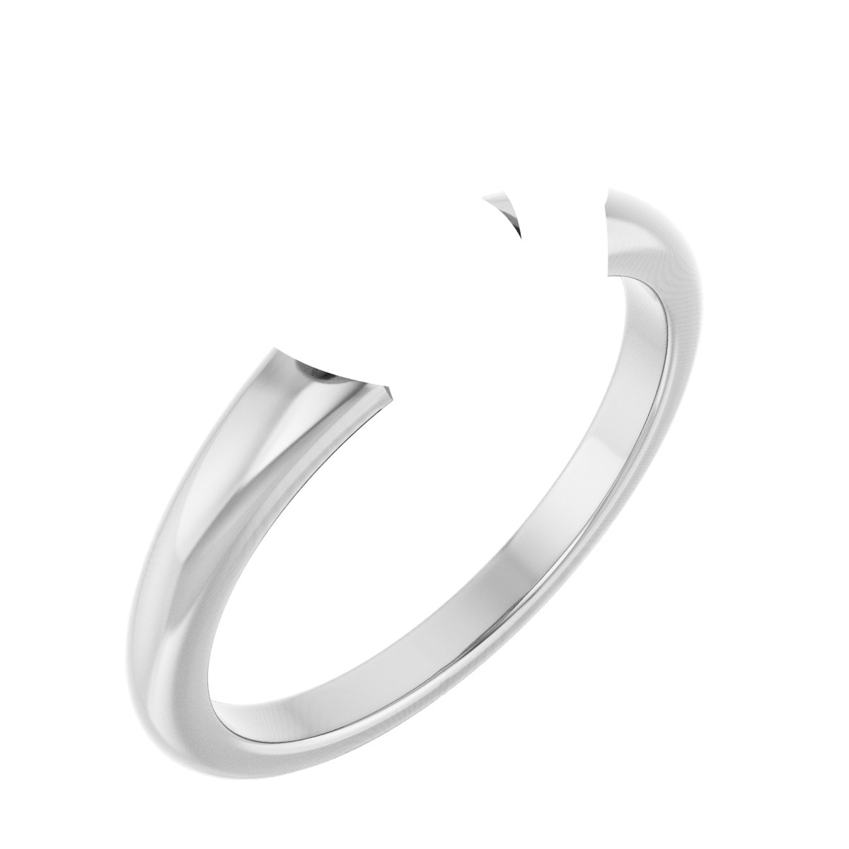 Claw-Prong Solitaire Bezel-Style Engagement Ring
